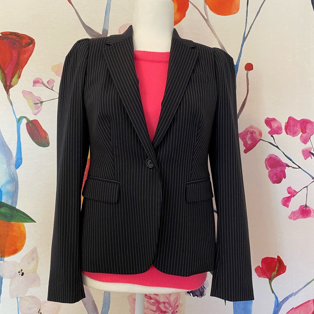 JCREW pinstripe blazer, sz 4. Worn twice.